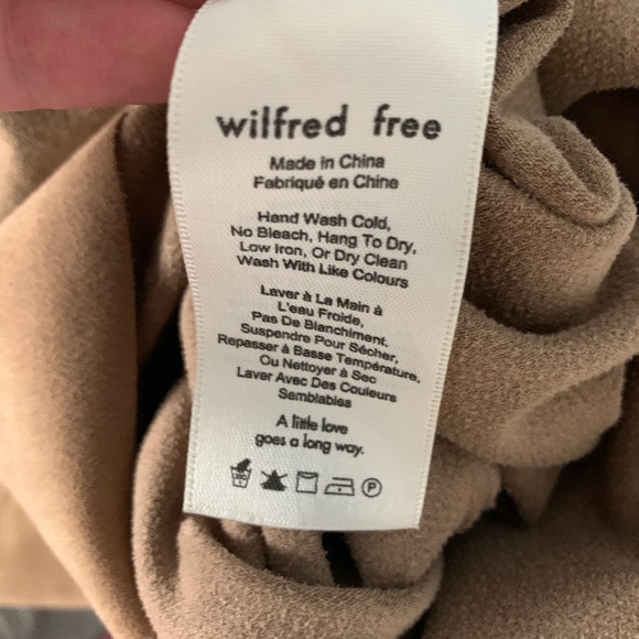 Aritzia Wilfred Free Suede Mini dress - size small - Picture 2 of 8